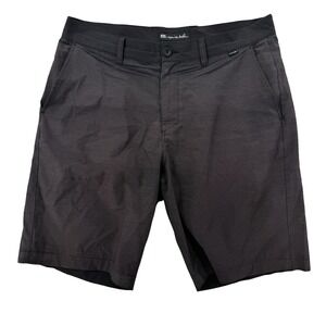 Travis Mathew Shorts Mens 34 Black Stretch Golf Performance Casual Lightweight